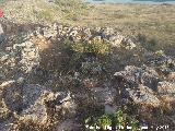 Oppidum de Giribaile. Gran Muralla. Torren cuadrado sobre la muralla