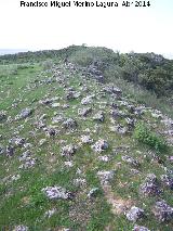 Oppidum de Giribaile. Muralla Norte. 