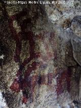 Pinturas rupestres del Abrigo de la Cantera. Cabras
