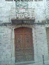 Casa de la Calle Cruces n 7. Puerta y balcn