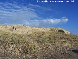 Oppidum Puente Tablas. Muralla. 