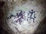 Pinturas rupestres falsas de la Cueva de la Solana. 