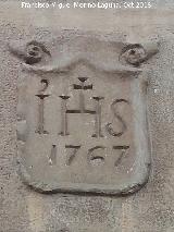 Casa de la Calle Merced n 10. Escudo con el ao 1767