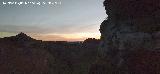 Camino de la Canalizaci�n de Los Villares. Amaneciendo