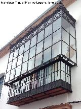 Casa de la Calle Antonio Garijo n 16. Balcn cerrado