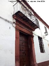 Casa de la Calle lvaro Prez n 1. Portada