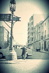 Farola de la Puerta Barrera. Foto antigua