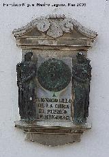 Placa a D. Ignacio Lillo de la Chica. 