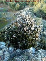 Castillo de Ero. Majano hecho con piedras del castillo