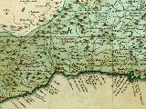 Mlaga. Mapa 1782
