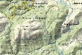 Cerro Monuera. Mapa