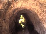 Cueva del Agua. Tnel de acceso