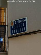 Calle Manuel Jontoya. Placa