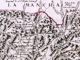 Santuario ibrico del Collado de los Jardines. Mapa 1787