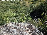 Yacimiento de Cabeza Alta. Altura de la zona de acantilados naturales sin muralla