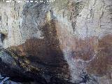 Pinturas rupestres del Barranco de la Cueva Grupo V. Panel izquierdo