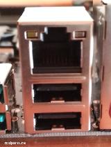 Hardware. Placa Base. Conector RJ45 y USB 2.0