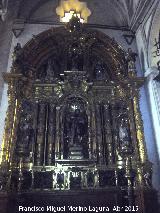 Baslica de San Ildefonso. Retablo de San Antonio Abad. 