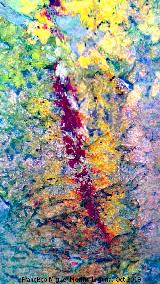 Pinturas rupestres del Abrigo de los Caones III. Tratada con Dstretch