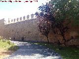 Muralla de vila. Muralla a intramuros junto Hacienda