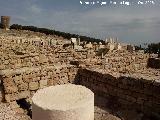 Torreparedones. Macellum. El foro desde el Macellum