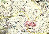 Cortijo Vega del Partidor. Mapa
