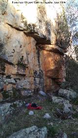 Pinturas rupestres del Arroyo de Martn Prez I. Abrigo