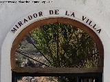 Mirador de la Villa. 