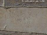 Castillo de Huscar. Inscripcin romana