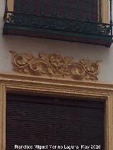 Casa de la Calle San Fernando n 9. Moldura decorativa floral