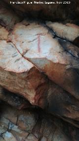 Pinturas rupestres de la Cueva de la Mina. Barra de la izquierda