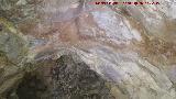 Pinturas rupestres de la Cueva de la Mina. Techo de la cueva
