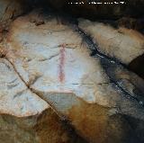 Pinturas rupestres de la Cueva de la Mina. Barra de la izquierda