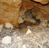 Pinturas rupestres de la Cueva de la Mina. Interior de la Cueva de la Mina