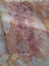 Pinturas rupestres de la Cueva de los Arcos I. Figura de bilobulada
