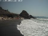 Playa del Peoncillo. El Peoncillo al fondo