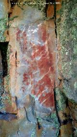 Pinturas rupestres del Arroyo del Chortal I. Parte del panel II