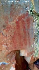 Pinturas rupestres del Arroyo del Chortal I. Pectiniforme del grupo II