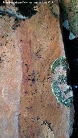 Pinturas rupestres del Arroyo del Chortal I. Barra del grupo I