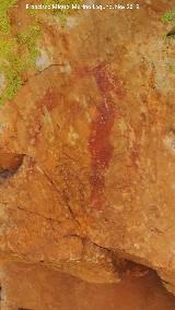 Pinturas rupestres del Cimbarrillo de Mara Antonia I. Antropomorfo derecho del grupo I