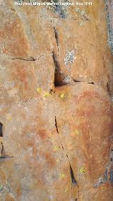 Pinturas rupestres del Cimbarrillo de Mara Antonia I. Parte del grupo II