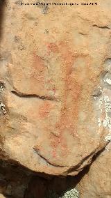 Pinturas rupestres del Cimbarrillo de Mara Antonia I. Figura circular del grupo II