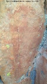 Pinturas rupestres del Cimbarrillo de Mara Antonia I. Figura reticulada del grupo II
