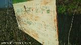 Castelln de Caviedes. Cartel de la intervencin arqueolgica de urgencia