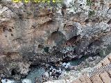 Desfiladero del Gaitanejo. Paredes rocosas en el tramo del Puente del Rey