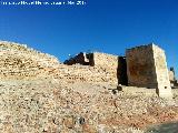 Calatrava la Vieja. Foso. Muro del foso