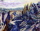 Puente del Guadalentn. Cuadro de Francisco Merino Megas