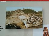 Calatrava la Vieja. Coracha de la Medina. Foto de un panel informativo