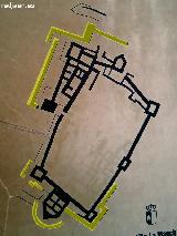 Castillo de Alarcos. Barbacana. Plano