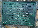 Monumento a Juan Jorge Graubner. Placa
